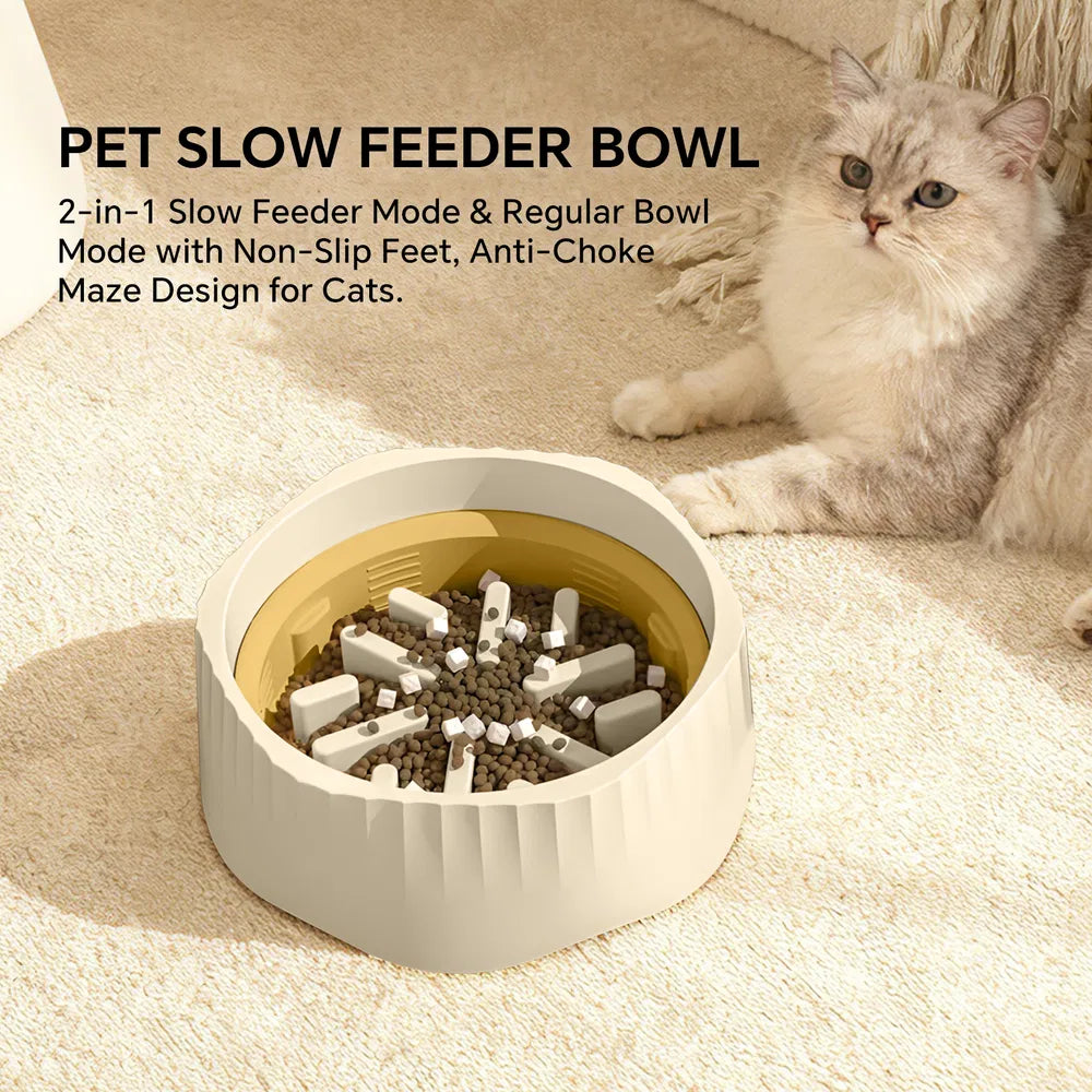 Dual Mode Cat Slow Feeder Bowl, Switchable Fast and Slow Feed - Image 9 of 9