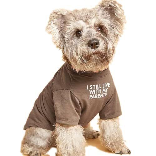 Classic Round Neck Pet T Shirt, Soft Cotton Tee for Dogs and Cats - Size Reference