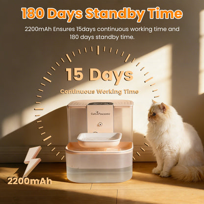 Smart Pet Water Fountain 4.5L, Cordless Rechargeable with Remote Control - Features and Details