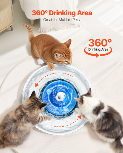 Ceramic Cat Water Fountain 2.1L Cupcake Design for Cats and Dogs - Features and Details