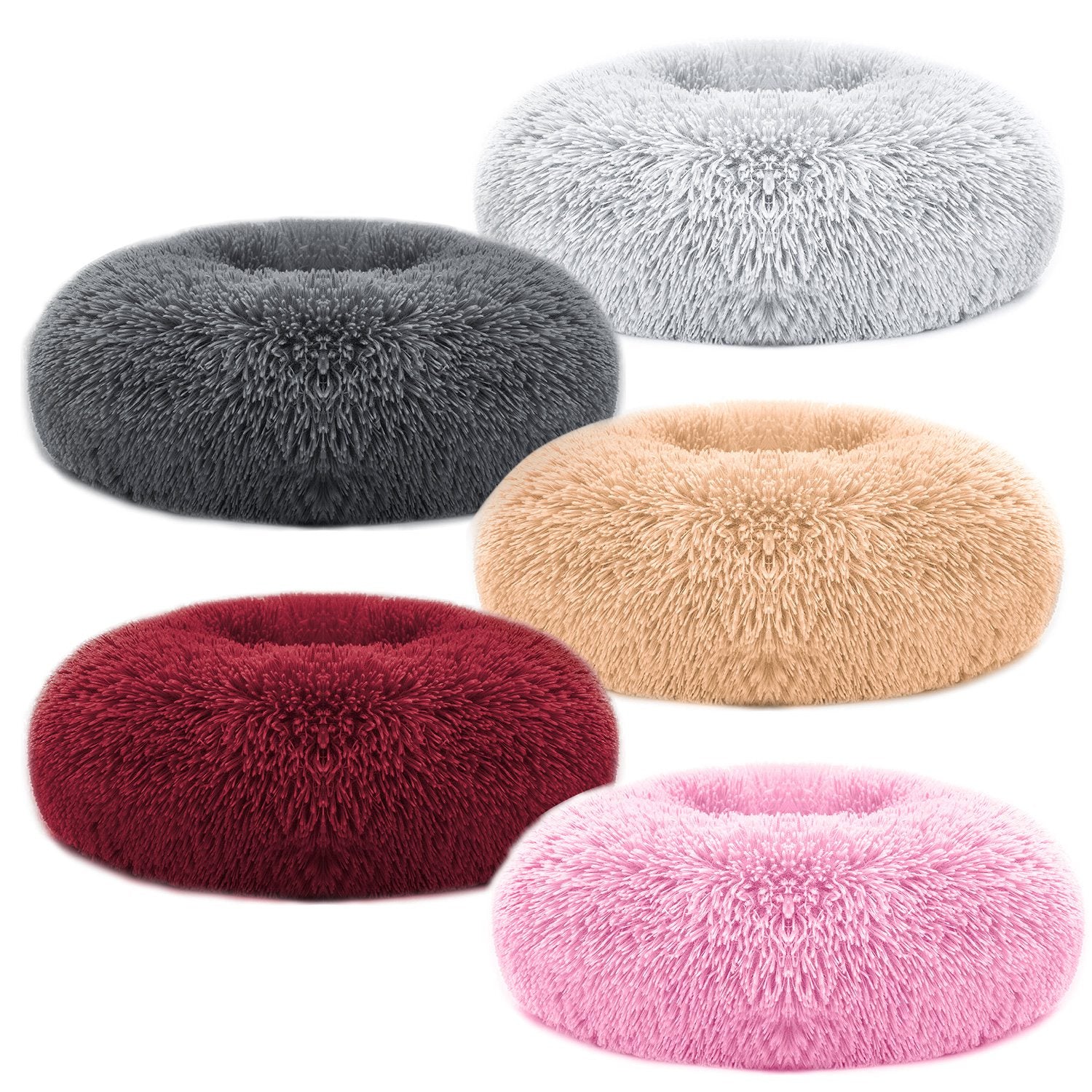 Soft Warm Fleece Pet Bed, Cozy Nest Sofa Cushion for Dogs and Cats - Size Reference
