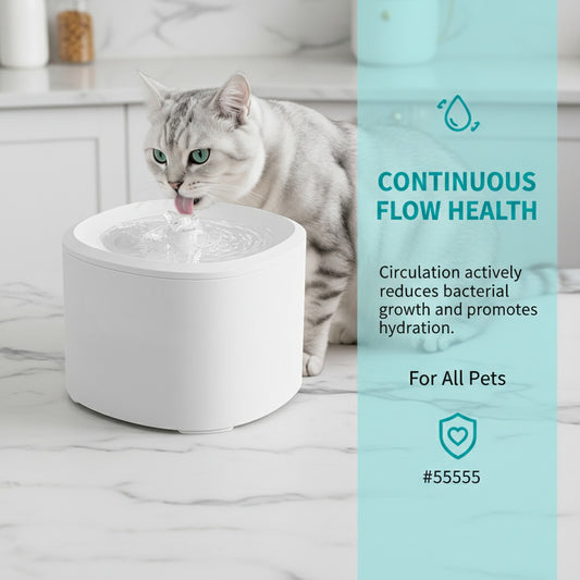 Anti Dry Burn Pet Water Fountain 3L, USB Rechargeable, Motion Sensor - Main Product Image