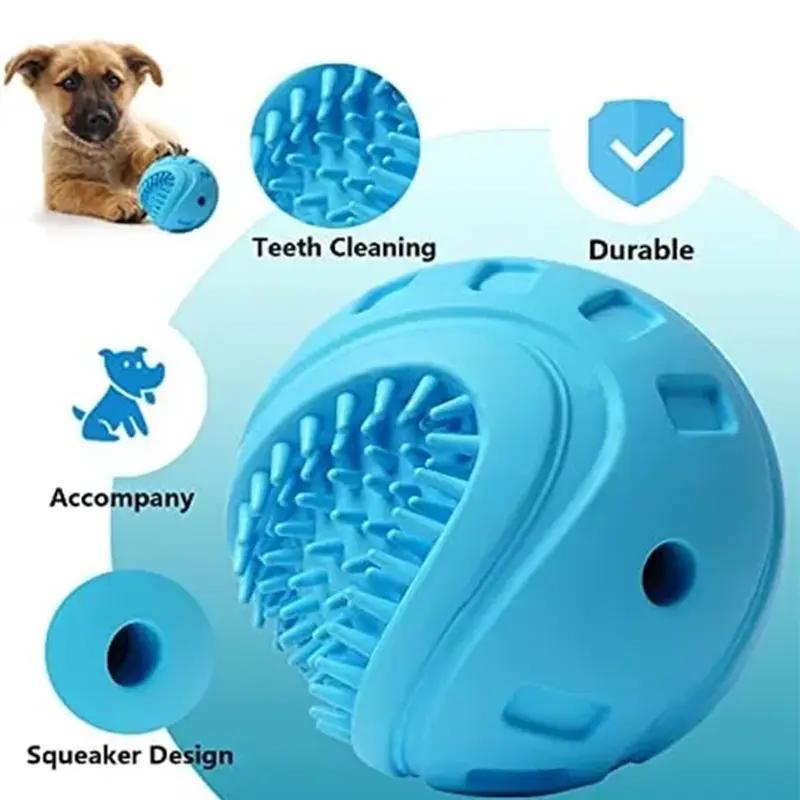 Interactive Dog Treat Ball, Chewing Toy for Small and Medium Dogs - Image 10 of 11