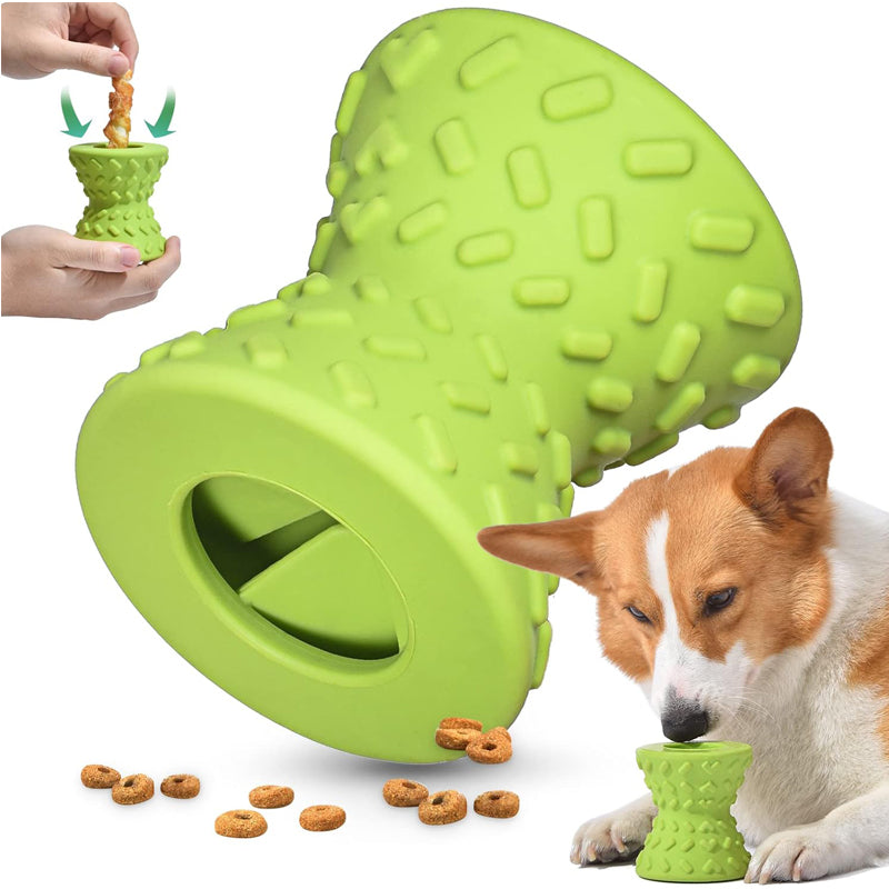 Natural Rubber Dog Chew Toy for Aggressive Chewers, Medium to Large Dogs - Side Angle