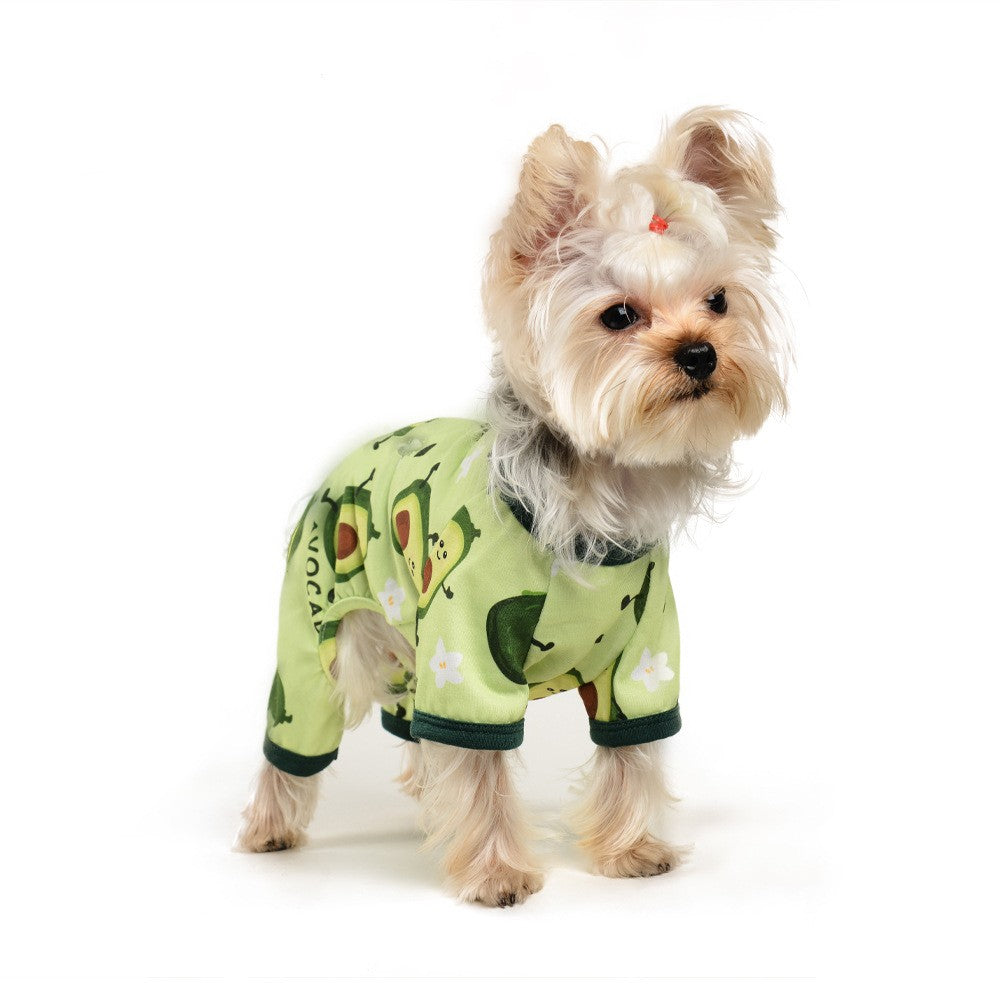Cozy Pet Pajamas Jumpsuit, Four Season Dog Onesie for Small to Medium Dogs - Detailed View