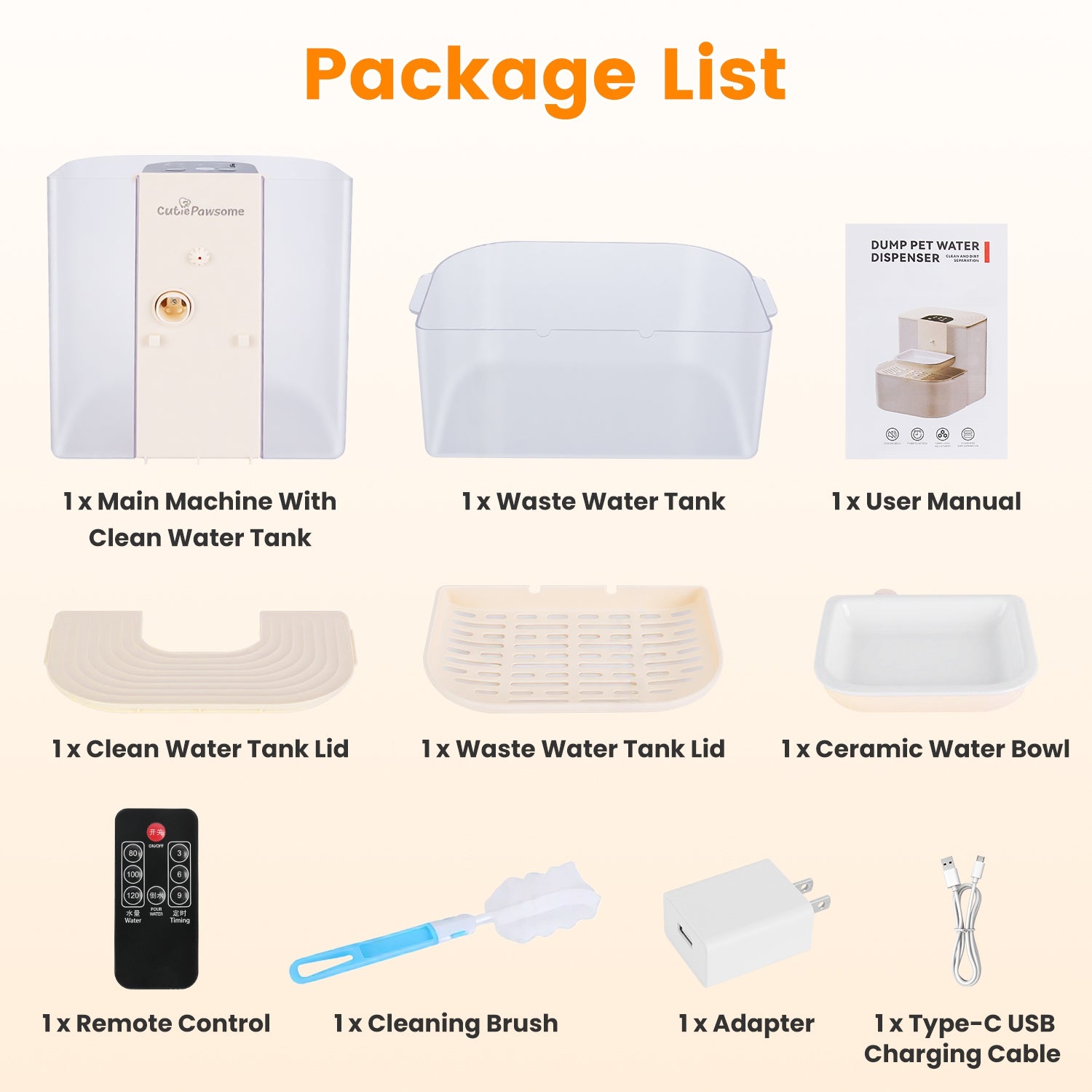 Smart Pet Water Fountain 4.5L, Cordless Rechargeable with Remote Control - Image 9 of 10
