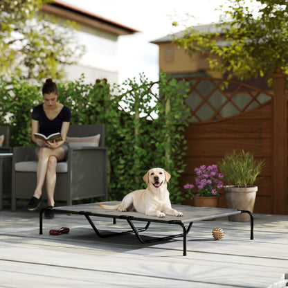 Elevated Dog Bed for Large Breeds, 60 Inch, Gray - Main Product Image