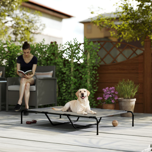 Elevated Dog Bed for Large Breeds, 60 Inch, Gray - Main Product Image
