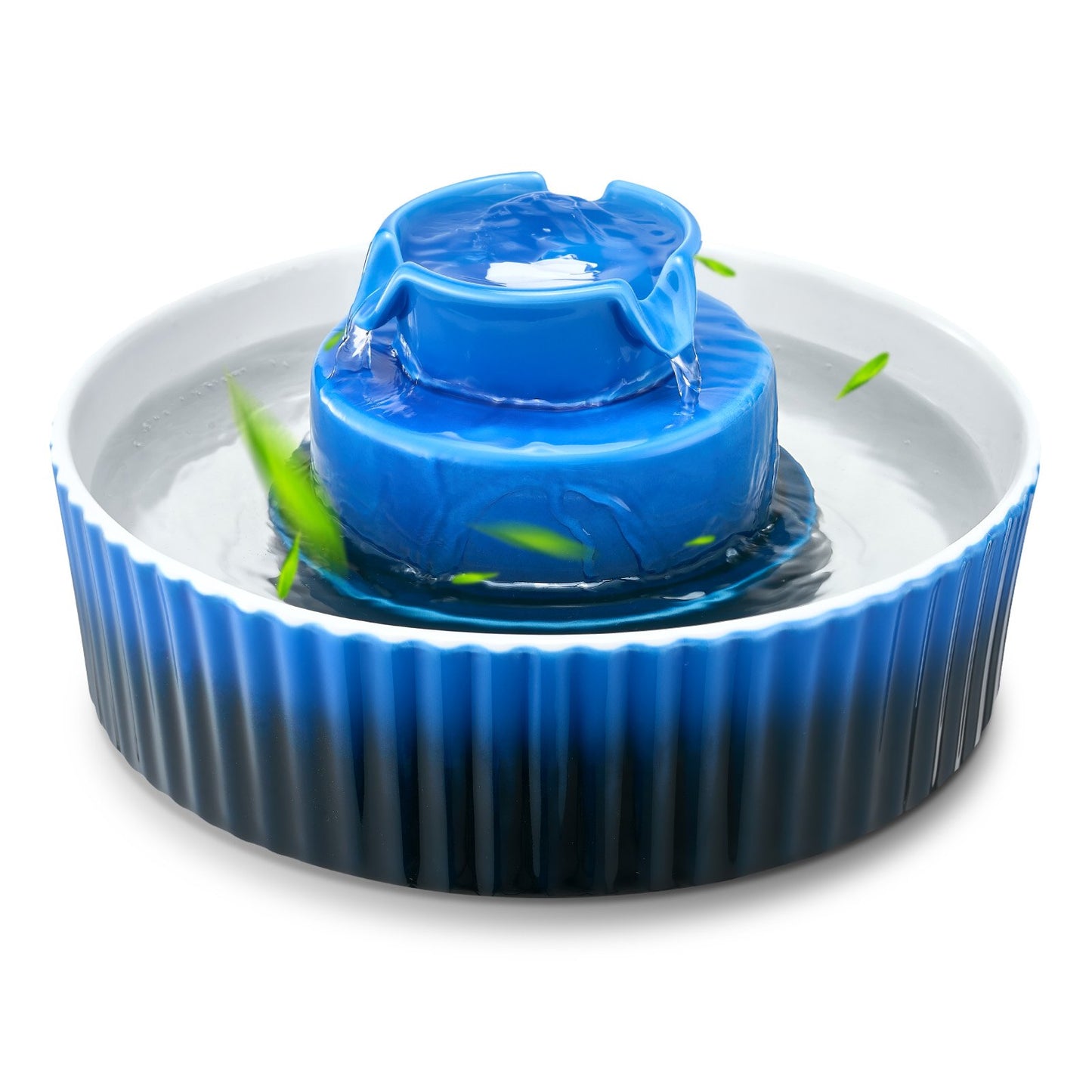 Ceramic Cat Water Fountain 2.1L Cupcake Design for Cats and Dogs - Main Product Image