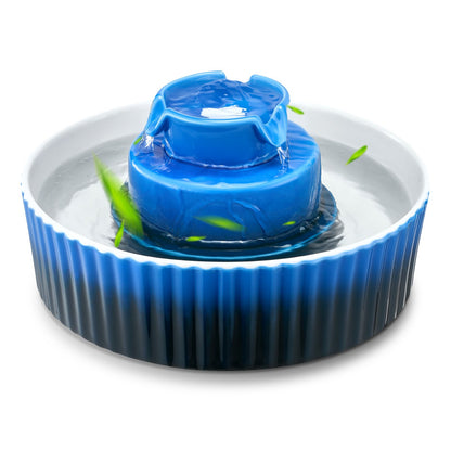 Ceramic Cat Water Fountain 2.1L Cupcake Design for Cats and Dogs - Main Product Image