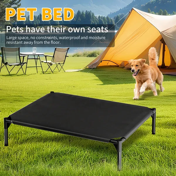 Breathable Raised Oxford Pet Bed for Small to Large Dogs - Detailed View