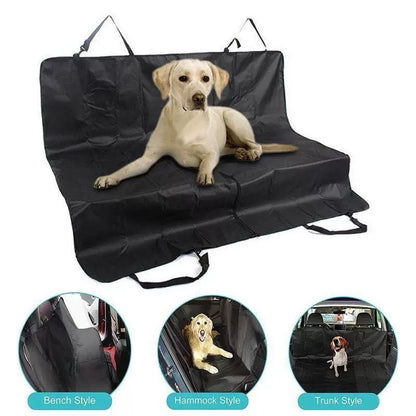 Extra Large Waterproof Dog Car Mat with Handles, Foldable Back Seat Protector - Main Product Image
