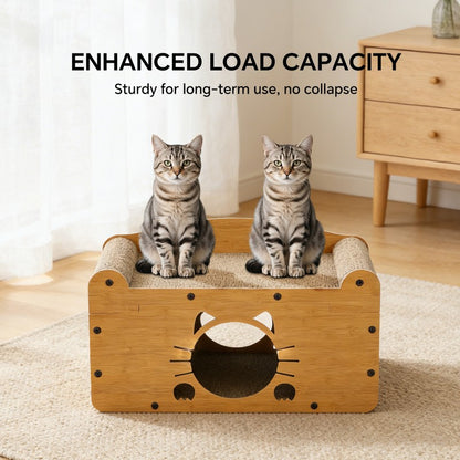 Whisker Cat Scratcher Sofa with Private Den and Scratching Surface - Image 6 of 6