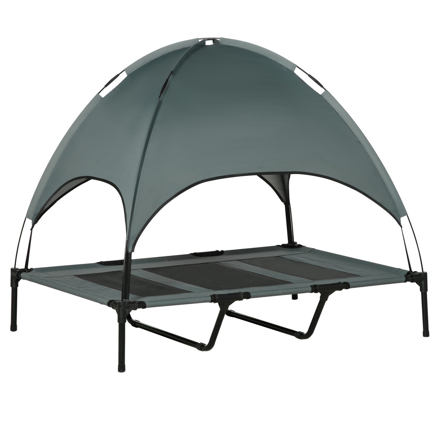 Elevated Dog Bed 48 x 36 Inch with UV Protection Canopy Shade - Image 9 of 9