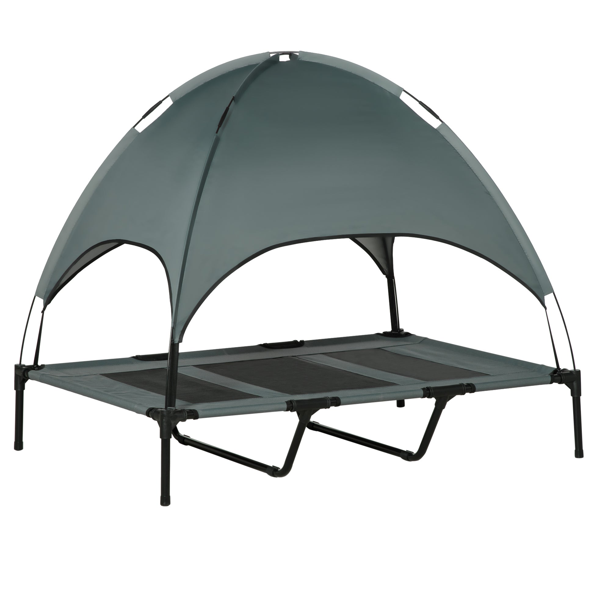 Elevated Dog Bed 48 x 36 Inch with UV Protection Canopy Shade - Image 9 of 9
