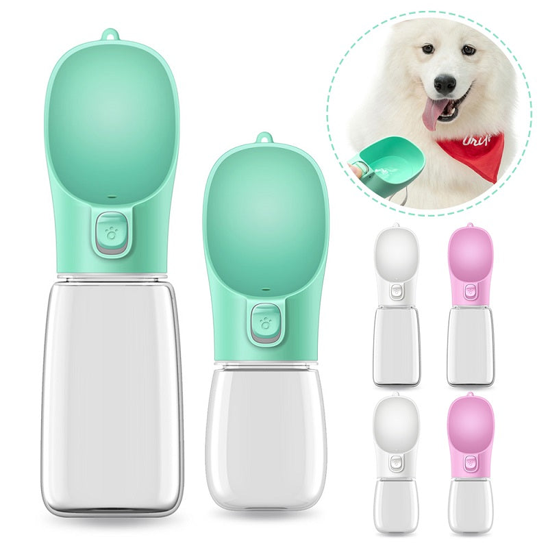 Portable Pet Water Bottle, Travel Drinking Cup for Dogs and Cats - Detailed View