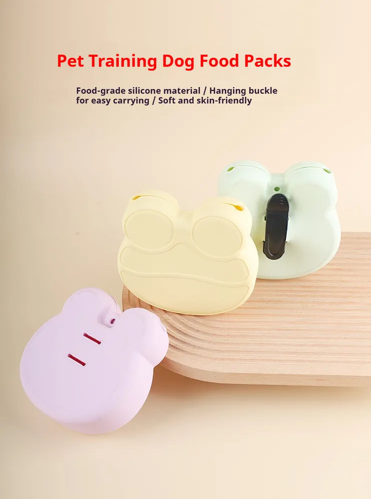 Silicone Dog Treat Pouch with Hanging Buckle, Food Grade Training Bag - Image 8 of 8
