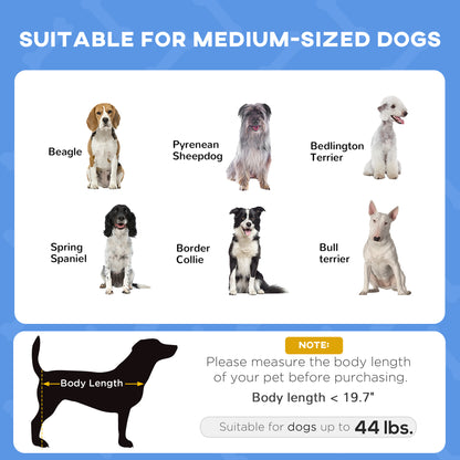 Elevated Dog Bed 30 Inch with UV Protection Canopy, Dark Blue - Features and Details