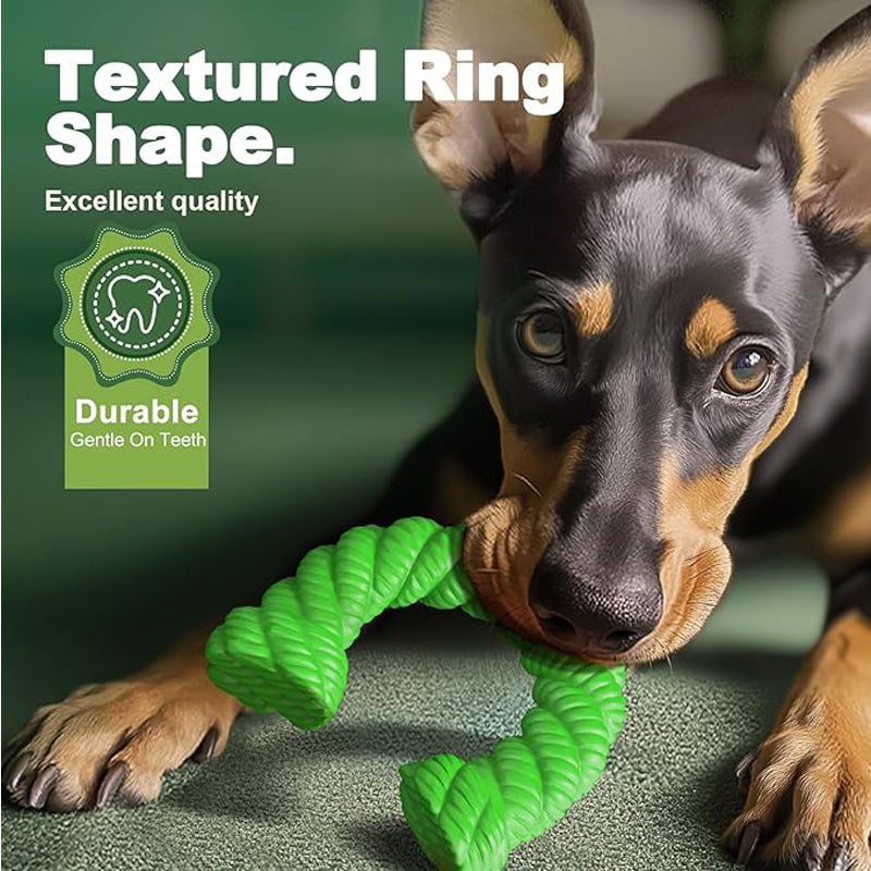 Natural Rubber Horseshoe Dog Chew Toy for Aggressive Chewers - Image 6 of 8