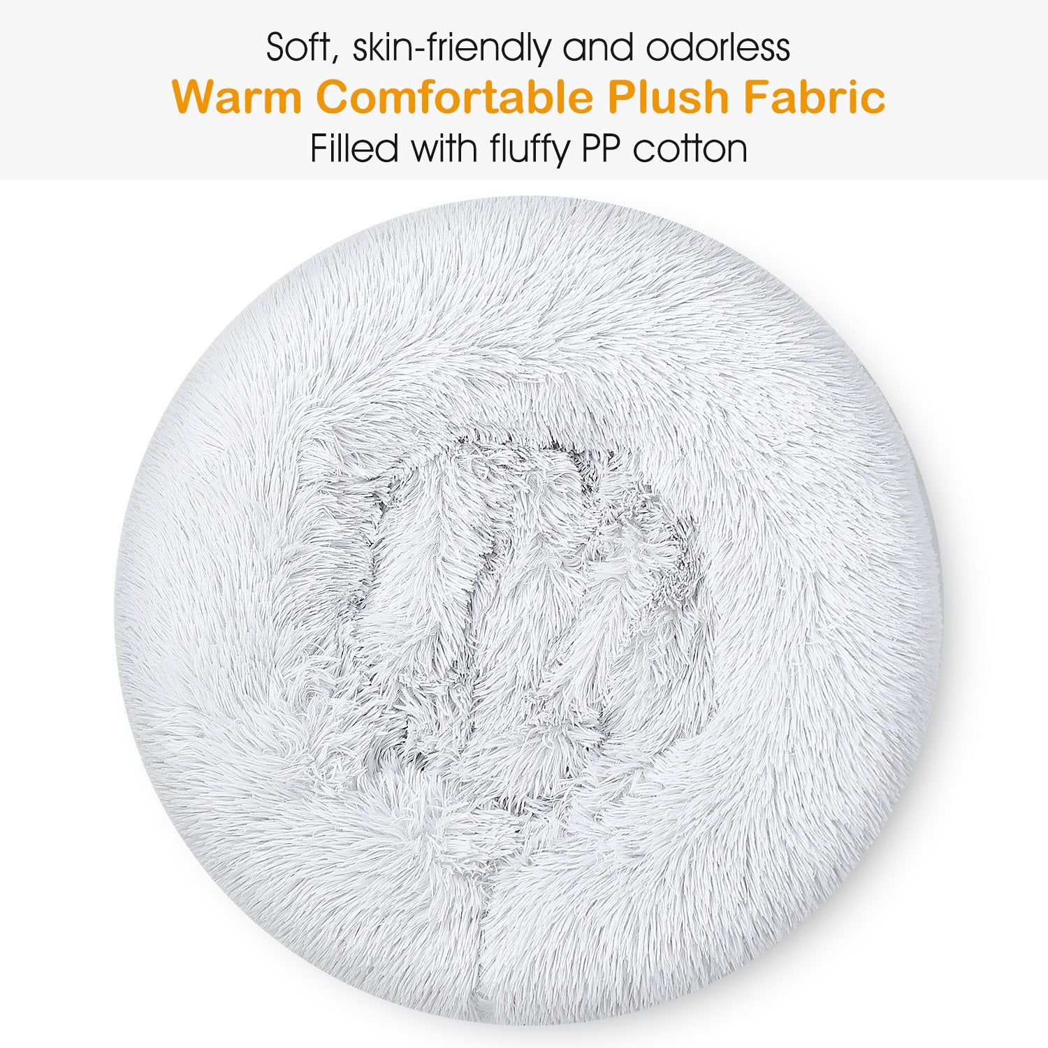 Soft Warm Fleece Pet Bed, Cozy Nest Sofa Cushion for Dogs and Cats - Image 6 of 13