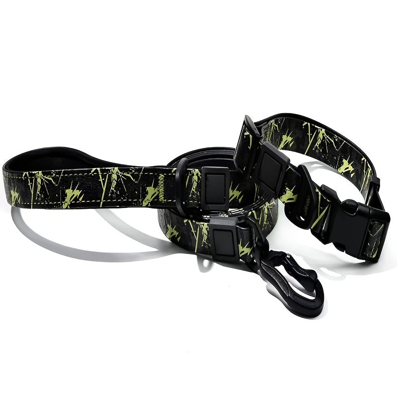 UV Printed Dog Leash and Collar Set, Waterproof PVC, for Small Dogs - Image 9 of 12