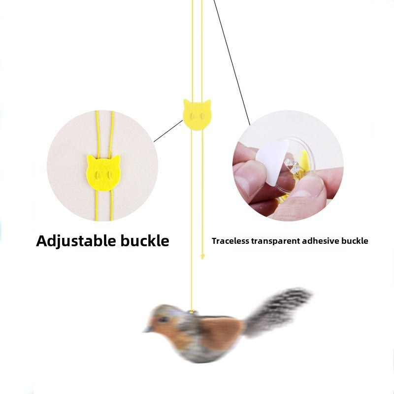 Squeaky Bird Pet Toy, Safe and Durable, Anxiety Relief for All Pets - Size Reference