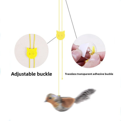 Squeaky Bird Pet Toy, Safe and Durable, Anxiety Relief for All Pets - Size Reference
