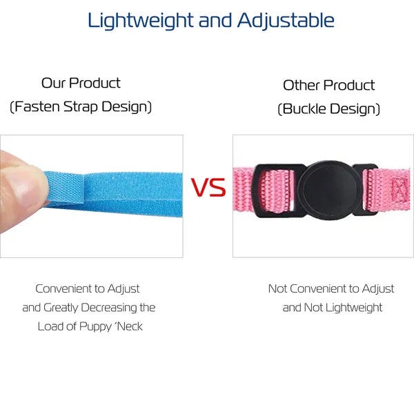 12 Color Whelping Puppy ID Collars, Adjustable Double Sided Pet Bands - Features and Details