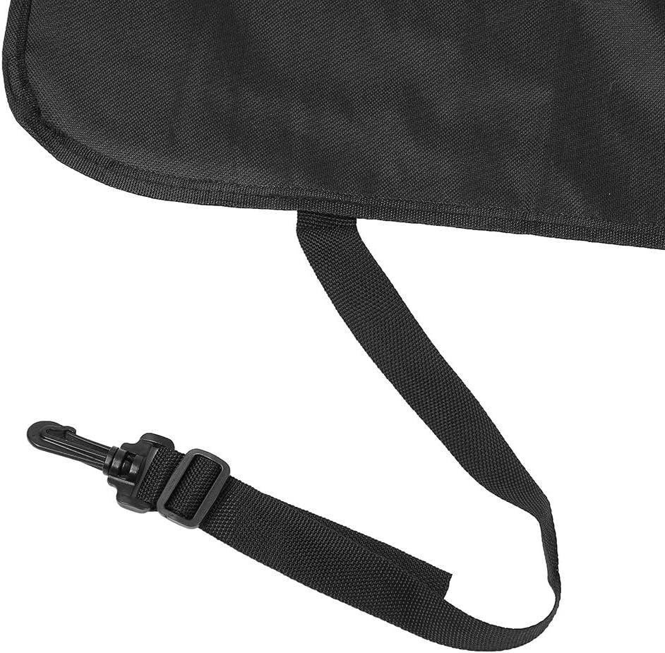 Extra Large Waterproof Dog Car Mat with Handles, Foldable Back Seat Protector - Side Angle