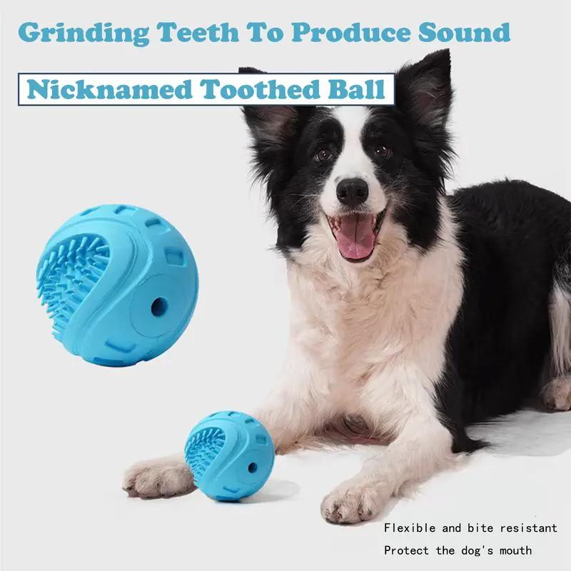 Interactive Dog Treat Ball, Chewing Toy for Small and Medium Dogs - Image 6 of 11