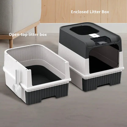 Magic Cube Cat Litter Box, Enclosed with Pull Out Drawer, for Large Cats - Detailed View