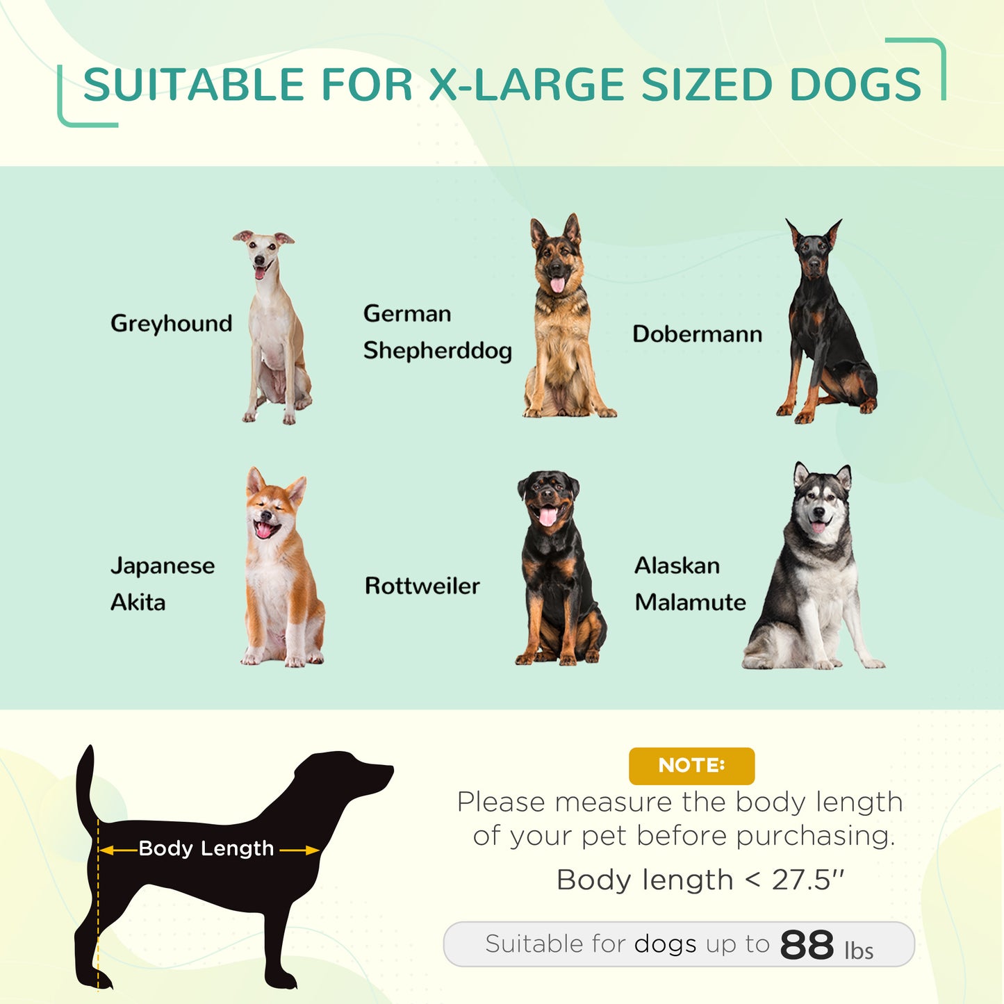 Elevated Dog Bed 48 x 36 Inch with UV Protection Canopy Shade - Features and Details
