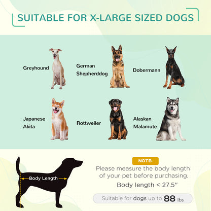 Elevated Dog Bed 48 x 36 Inch with UV Protection Canopy Shade - Features and Details