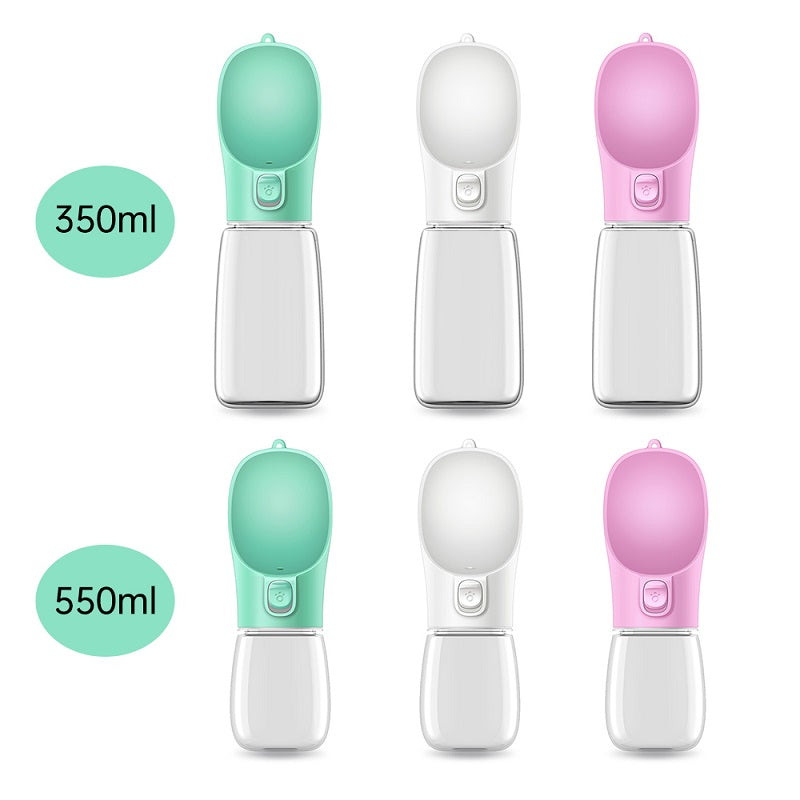 Portable Pet Water Bottle, Travel Drinking Cup for Dogs and Cats - Side Angle