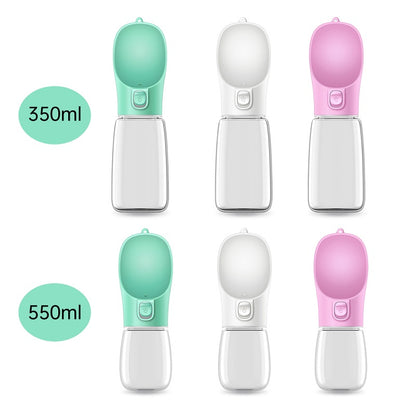 Portable Pet Water Bottle, Travel Drinking Cup for Dogs and Cats - Side Angle