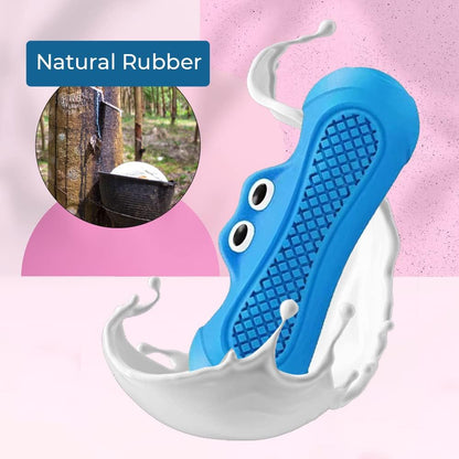 Monster Squeaky Dog Toys, Rubber Chew Toys for Aggressive Chewers, Non Toxic - Side Angle