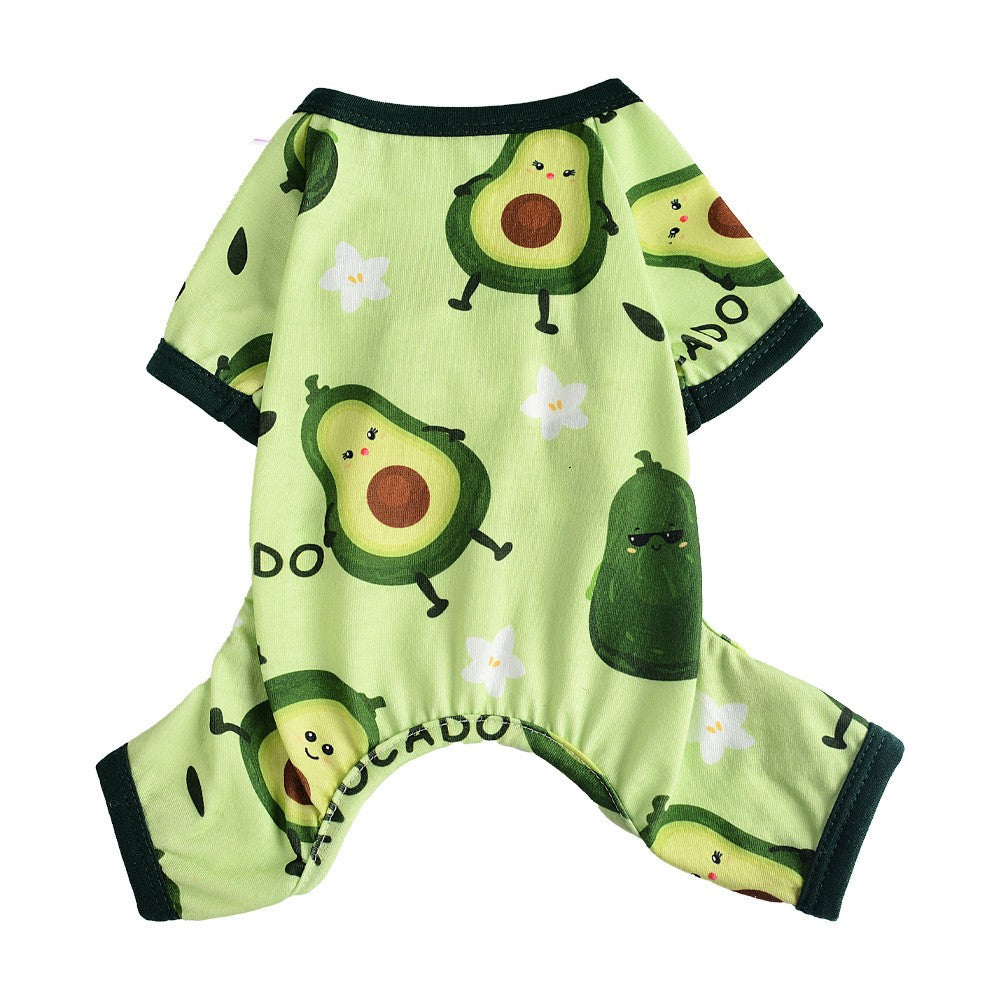 Cozy Pet Pajamas Jumpsuit, Four Season Dog Onesie for Small to Medium Dogs - Size Reference