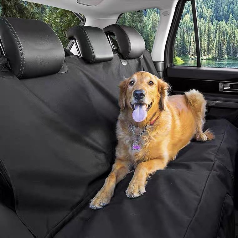 Extra Large Waterproof Dog Car Mat with Handles, Foldable Back Seat Protector - Image 7 of 10