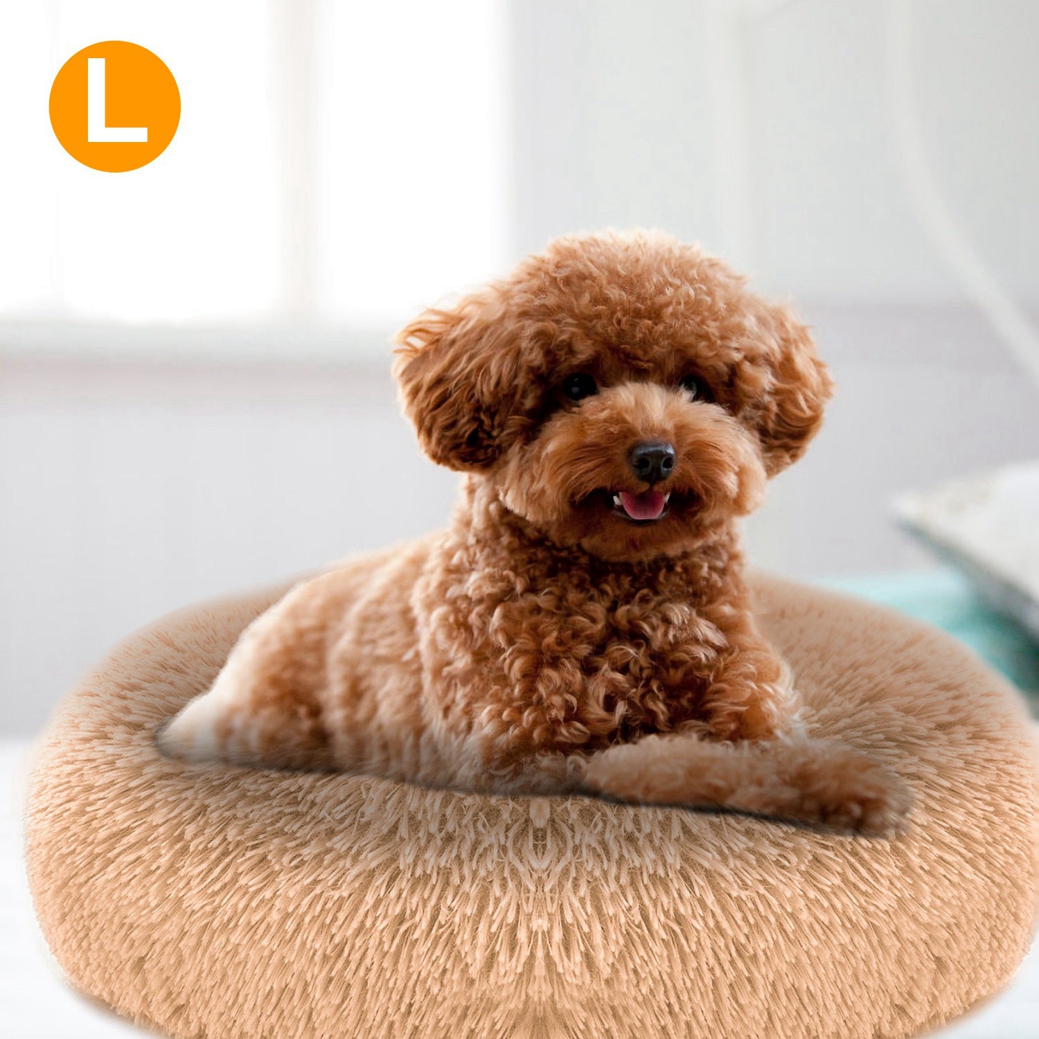 Soft Warm Fleece Pet Bed, Cozy Nest Sofa Cushion for Dogs and Cats - Image 10 of 13