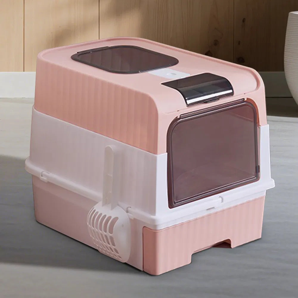 Magic Cube Cat Litter Box, Enclosed with Pull Out Drawer, for Large Cats - Image 9 of 9