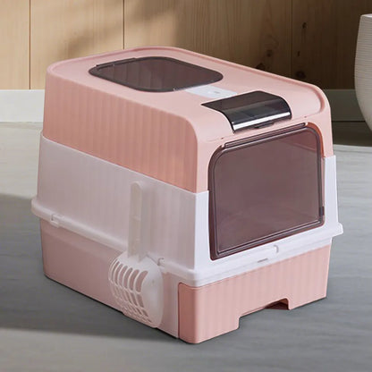 Magic Cube Cat Litter Box, Enclosed with Pull Out Drawer, for Large Cats - Image 9 of 9