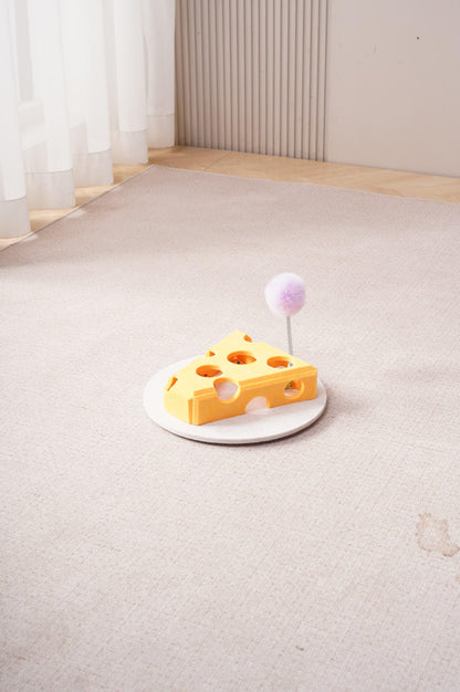 Cat Puzzle Toy Box with Ball and Spring Wand, Suction Cup Base - Image 6 of 12