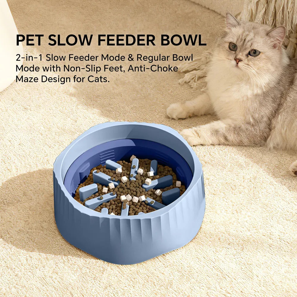 Dual Mode Cat Slow Feeder Bowl, Switchable Fast and Slow Feed - Image 6 of 9