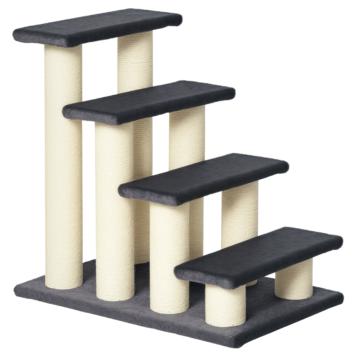 Cat Tree with 4 Steps for High Beds with Sisal Scratching Post - Image 9 of 9