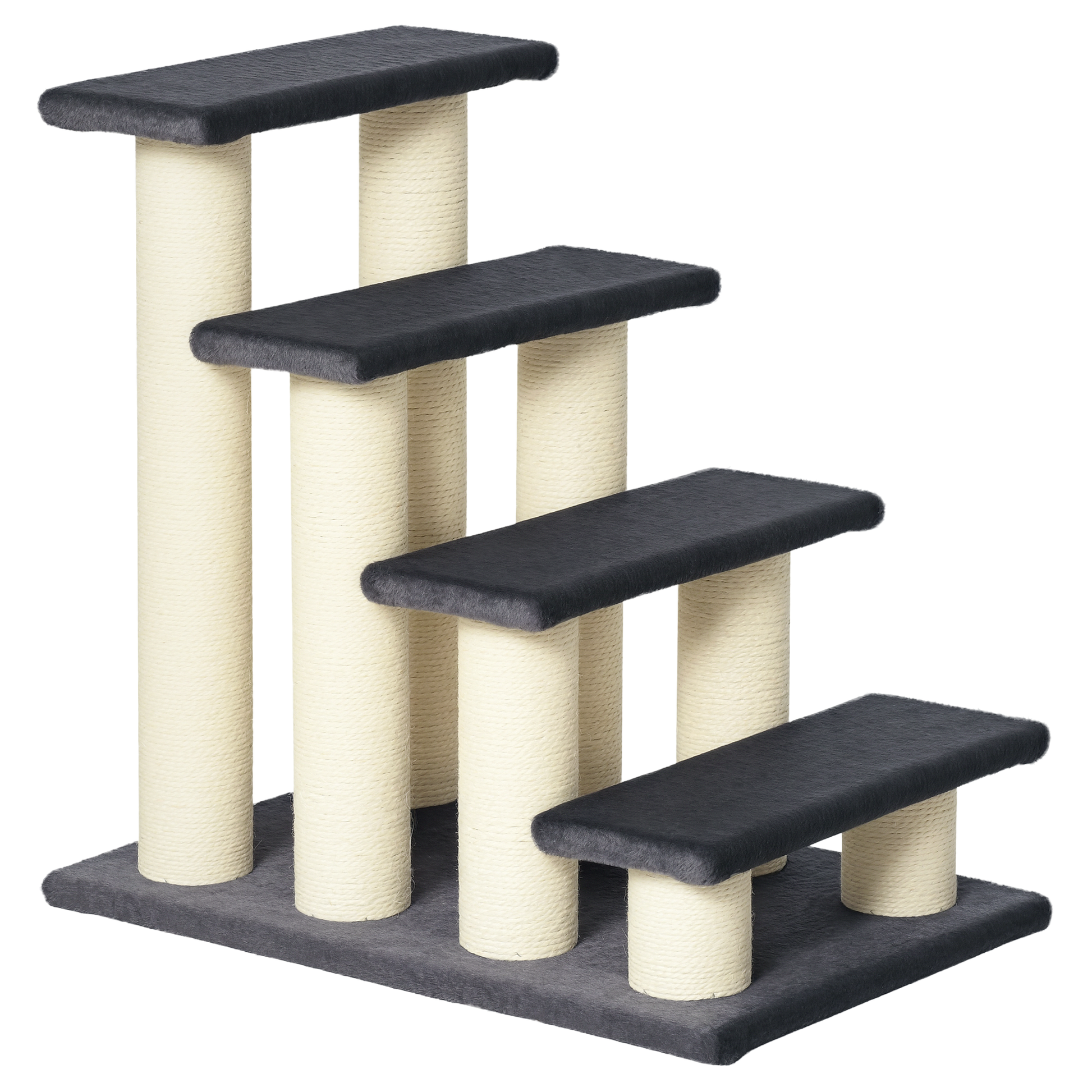 Cat Tree with 4 Steps for High Beds with Sisal Scratching Post - Image 9 of 9