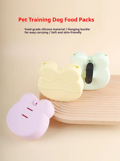 Silicone Dog Treat Pouch with Hanging Buckle, Food Grade Training Bag - Image 6 of 8