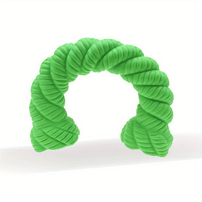 Natural Rubber Horseshoe Dog Chew Toy for Aggressive Chewers - Main Product Image