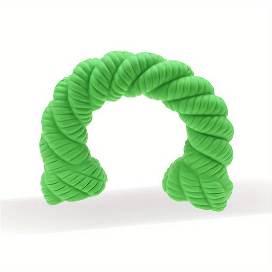 Natural Rubber Horseshoe Dog Chew Toy for Aggressive Chewers - Main Product Image