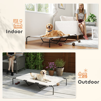 Elevated Dog Bed for Large Breeds, 60 Inch, Beige - Features and Details