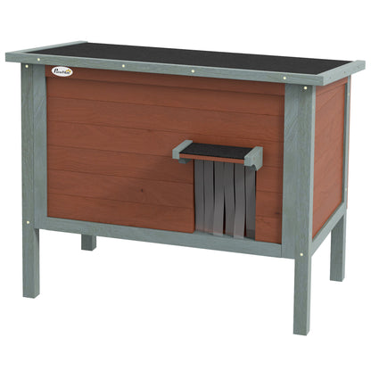 Outdoor Wooden Cat House with Removable Floor, Brown - Image 9 of 9